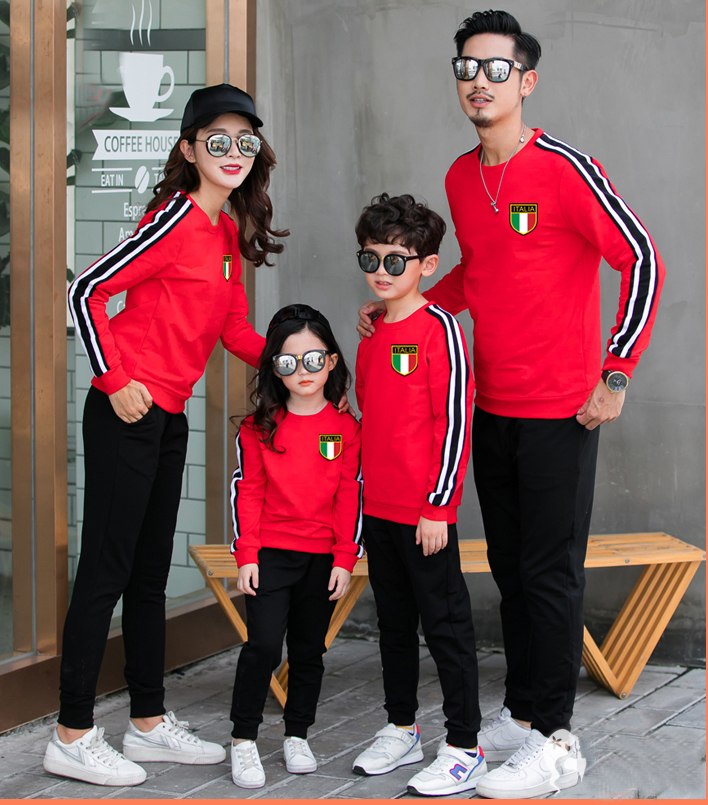 Quần Áo gia đình Thu đông X5043 ( 3 màu: đen,trắng ,đỏ)
