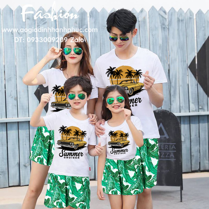 Bộ Áo Quần gia đình đi biển đẹp 0982