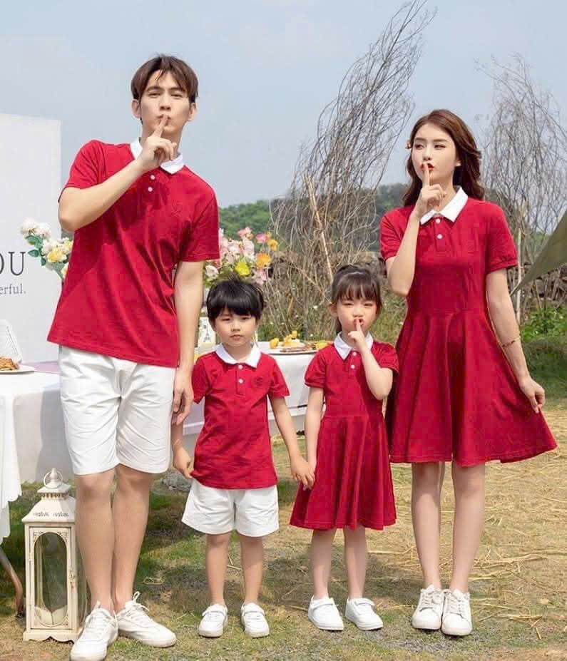 Áo váy gia đình hạnh phúc X1012